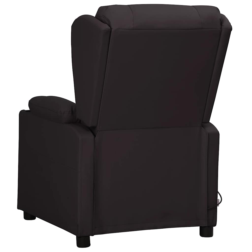 Poltrona de massagens couro artificial preto