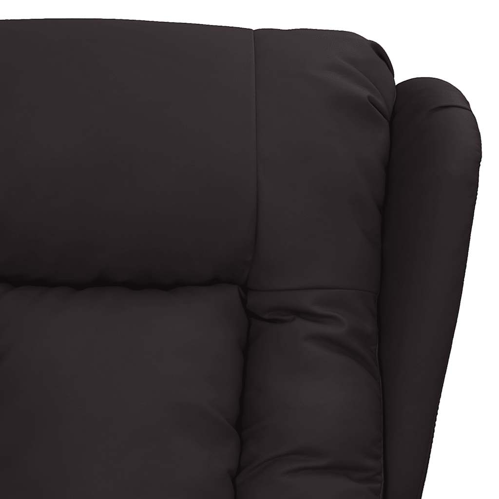 Poltrona de massagens couro artificial preto