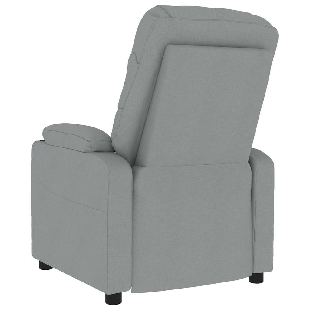 Poltrona de massagens tecido cinzento-claro