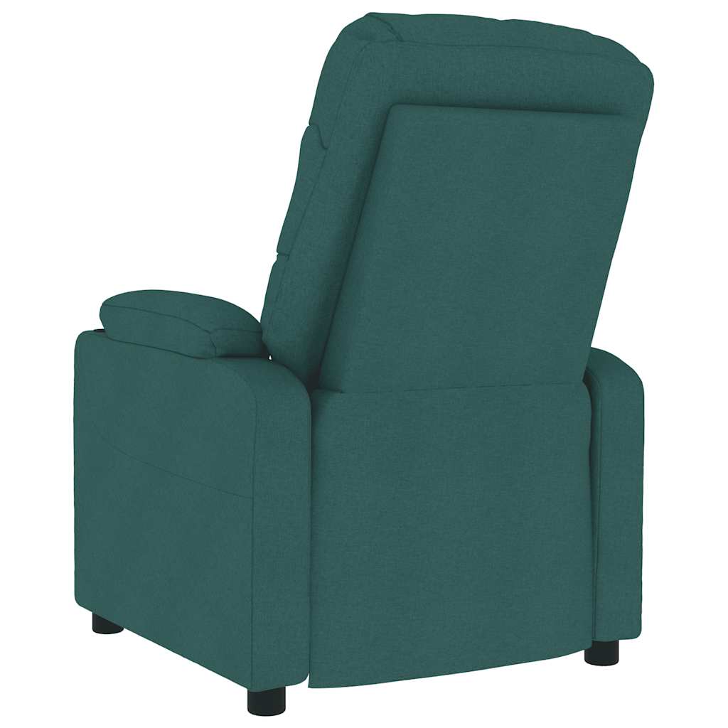 Poltrona de massagens tecido verde-escuro