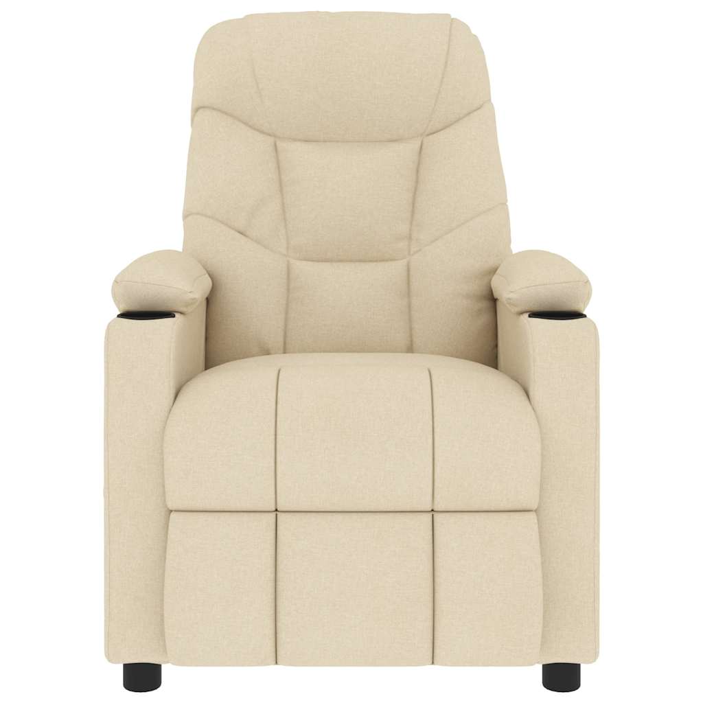 Poltrona de massagens tecido cor creme
