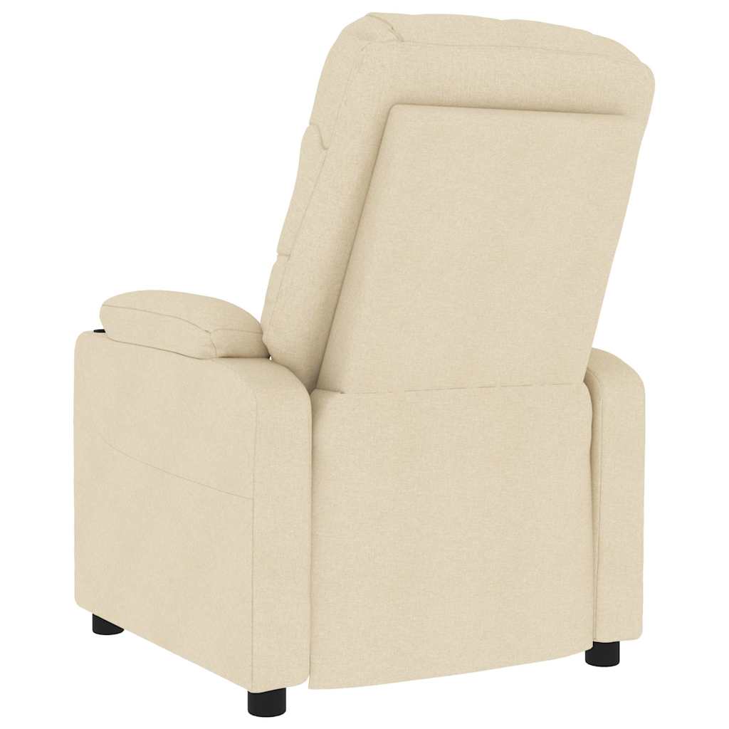 Poltrona de massagens tecido cor creme