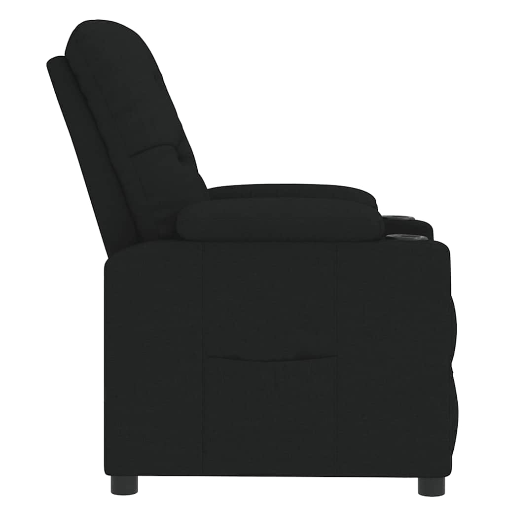 Poltrona reclinável tecido preto