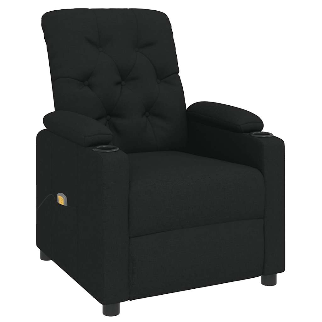 Poltrona de massagens tecido preto