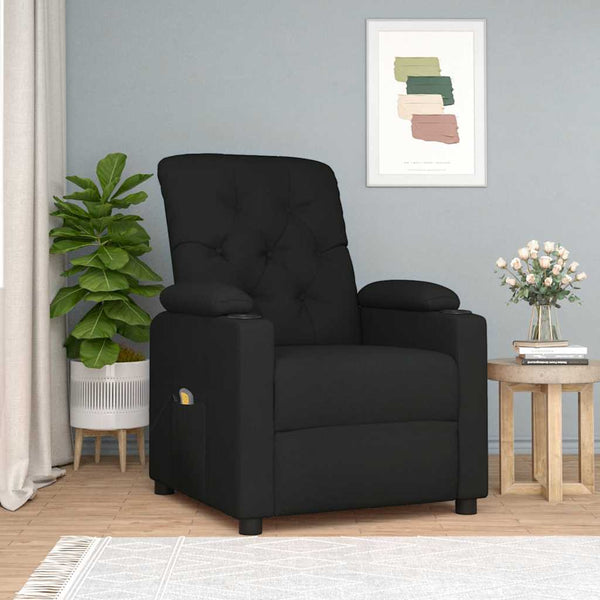 Poltrona de massagens tecido preto