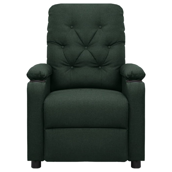 Poltrona de massagens tecido verde-escuro