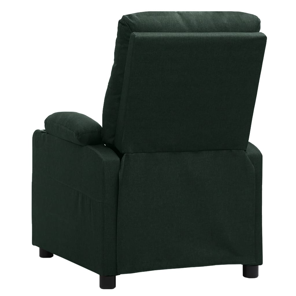 Poltrona de massagens tecido verde-escuro