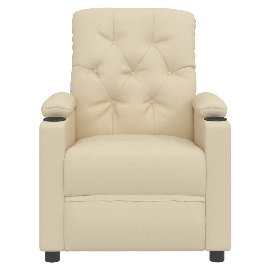 Poltrona de massagens tecido cor creme