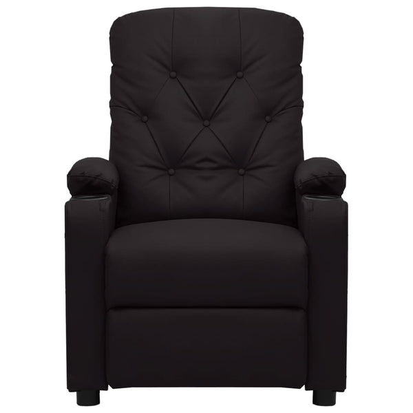Poltrona de massagens couro artificial preto
