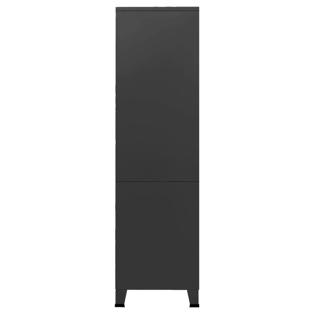 Roupeiro industrial 90x50x180 cm metal preto