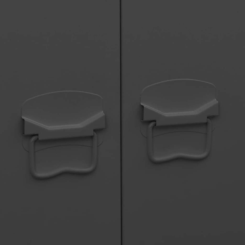 Roupeiro industrial 90x50x180 cm metal preto