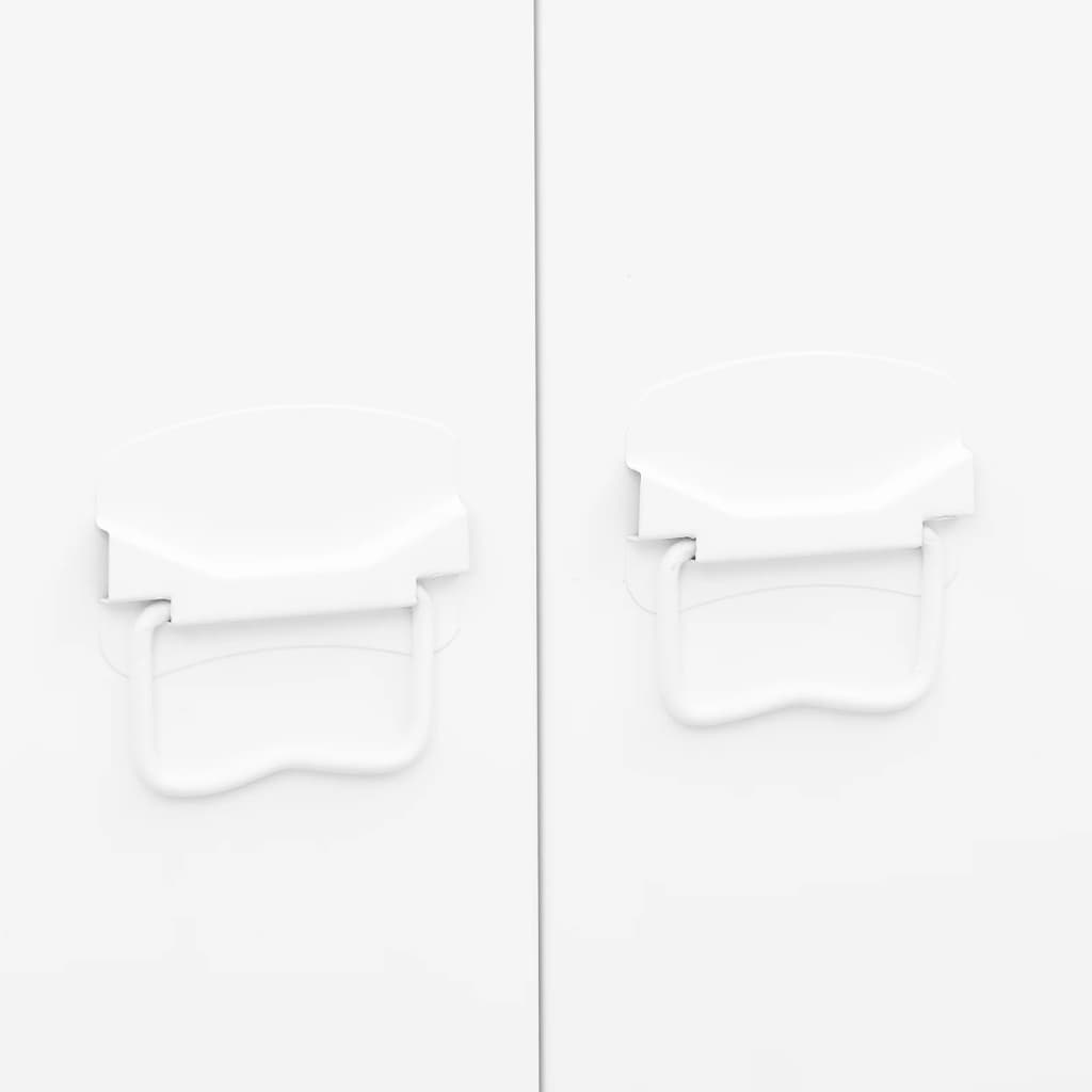Roupeiro industrial 90x50x180 cm metal branco