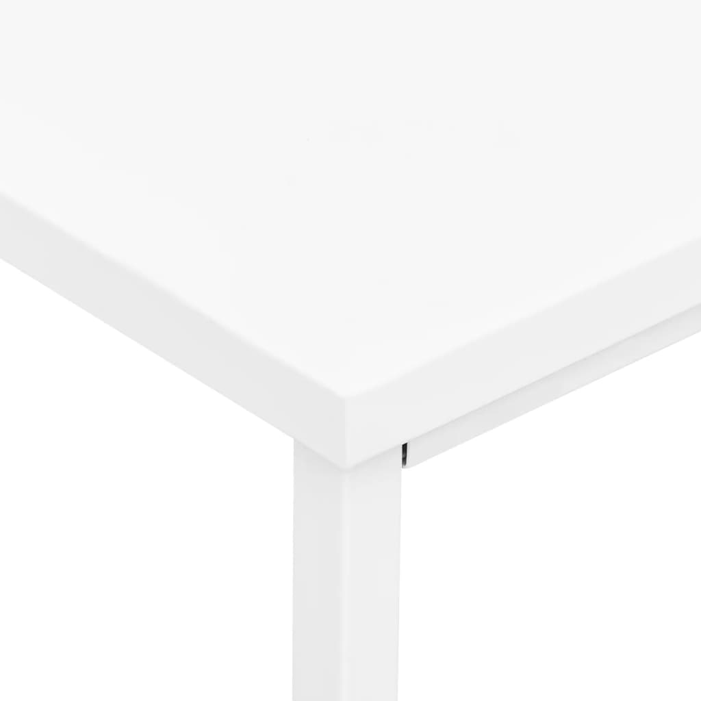 Secretária industrial c/ gavetas 105x52x75 cm aço branco
