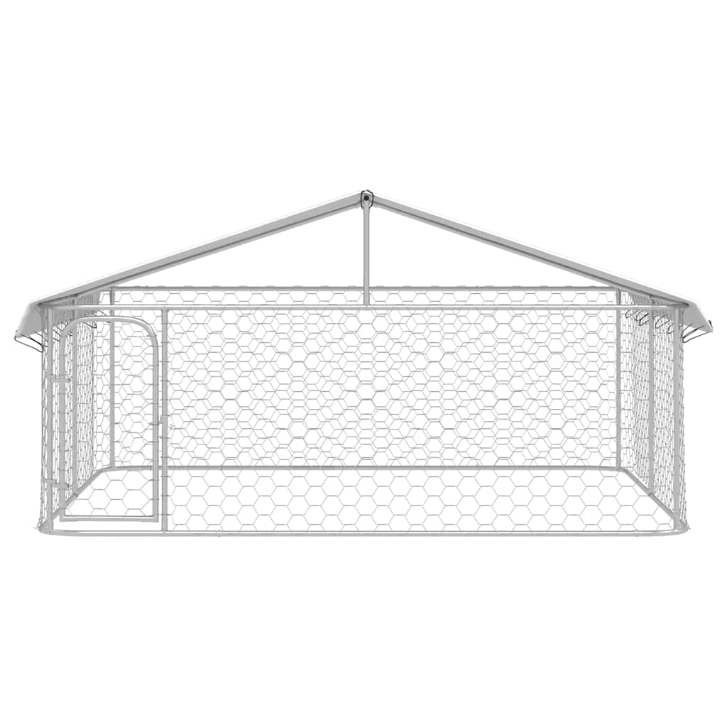 Canil de exterior com telhado 300x300x150 cm