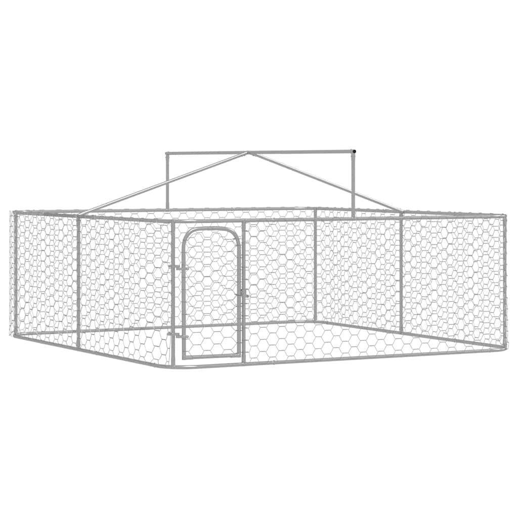 Canil de exterior com telhado 300x300x150 cm