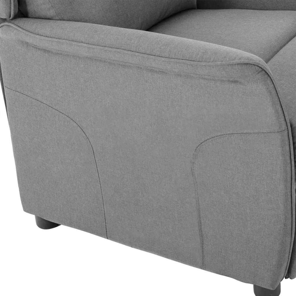 Poltrona reclinável Cinzento-claro 67.5 x 93.5 x 101.5 cm