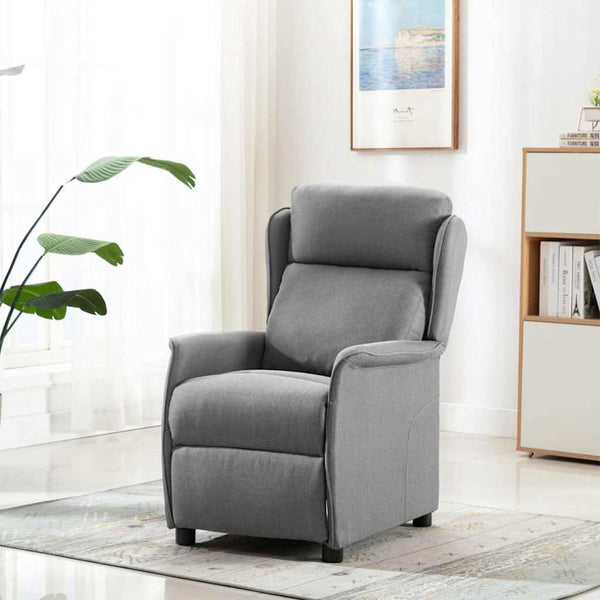 Poltrona reclinável Cinzento-claro 67.5 x 93.5 x 101.5 cm