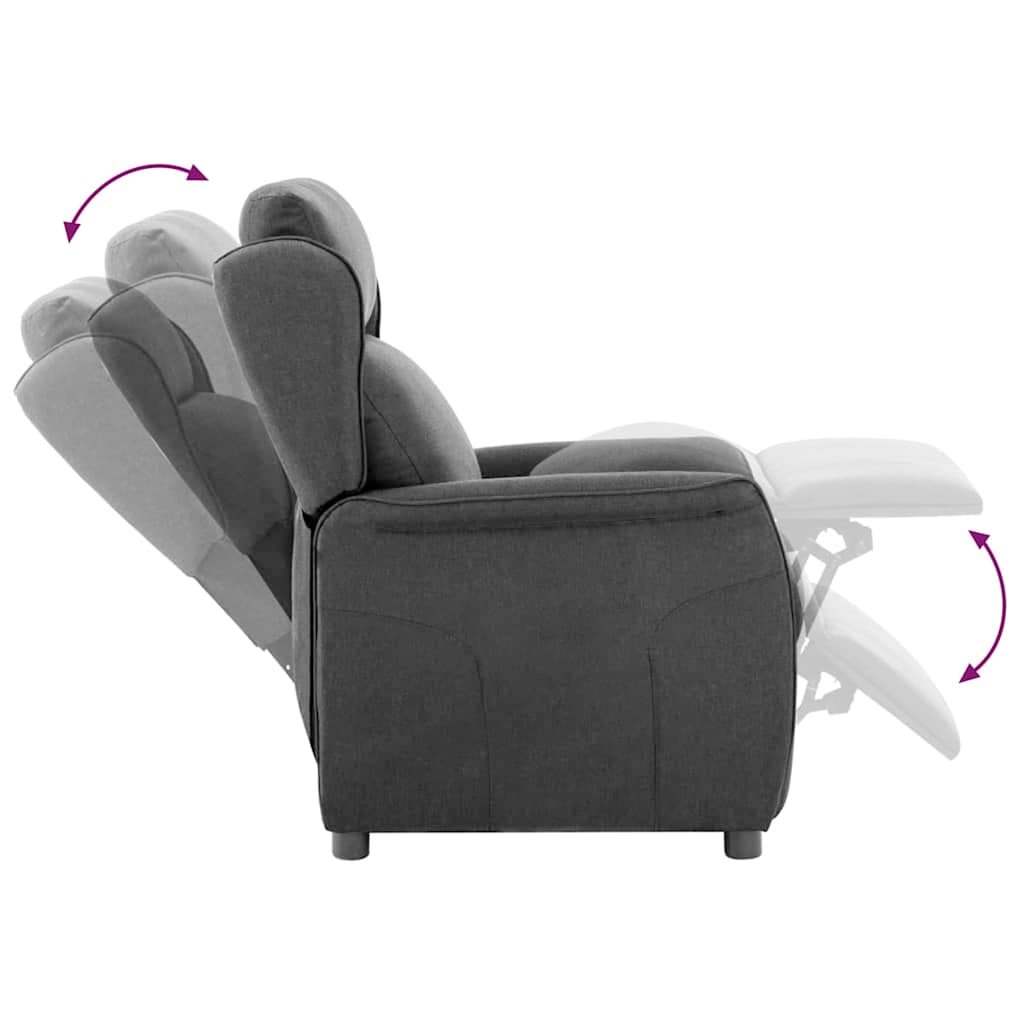 Poltrona reclinável Cinzento escuro 67.5 x 93.5 x 101.5 cm