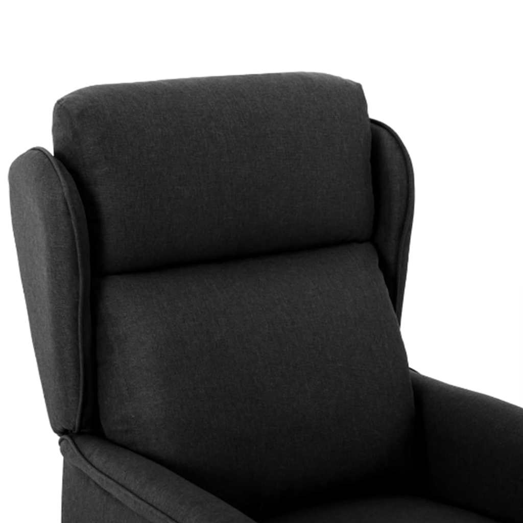 Poltrona reclinável Preto 67.5 x 93.5 x 101.5 cm tecido