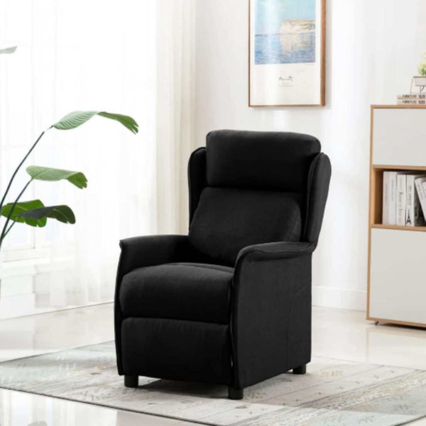 Poltrona reclinável Preto 67.5 x 93.5 x 101.5 cm tecido
