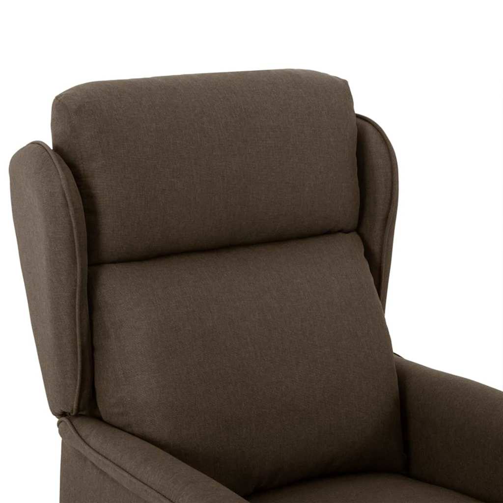 Poltrona reclinável Castanho 67.5 x 93.5 x 101.5 cm tecido