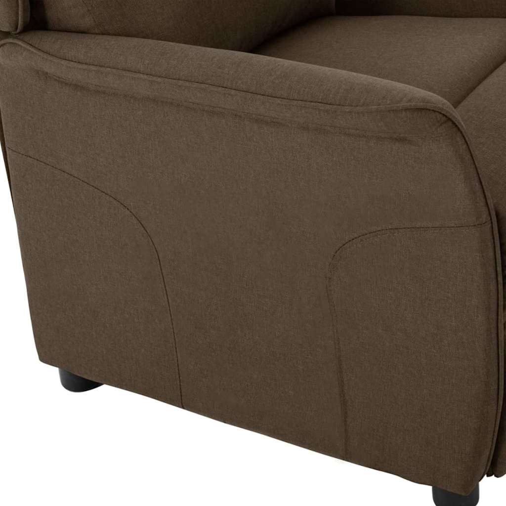 Poltrona reclinável Castanho 67.5 x 93.5 x 101.5 cm tecido