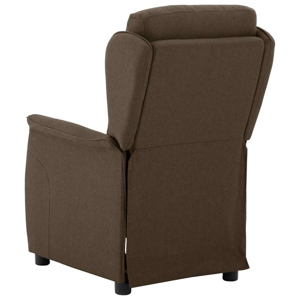 Poltrona reclinável Castanho 67.5 x 93.5 x 101.5 cm tecido