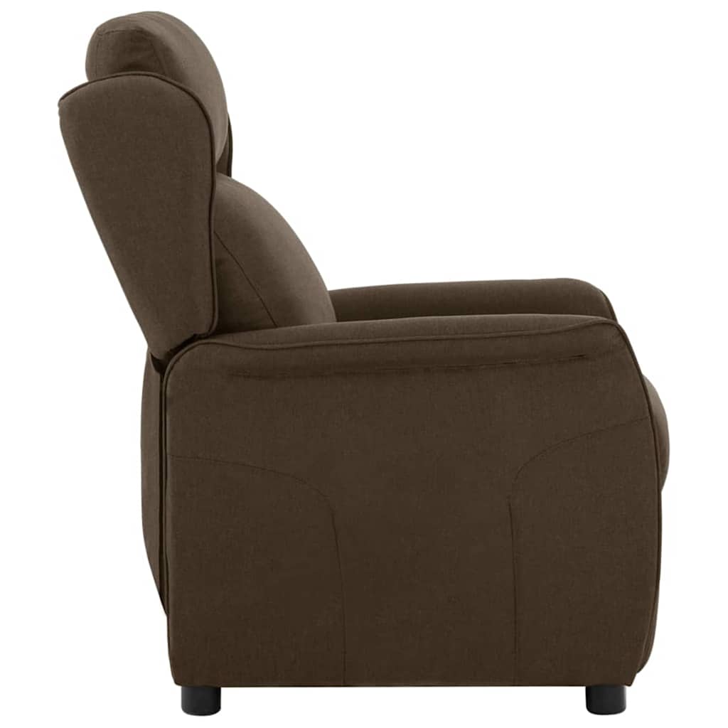 Poltrona reclinável Castanho 67.5 x 93.5 x 101.5 cm tecido
