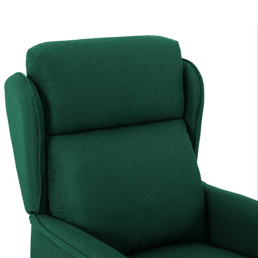 Poltrona reclinável Verde-escuro 67.5 x 93.5 x 101.5 cm tecido