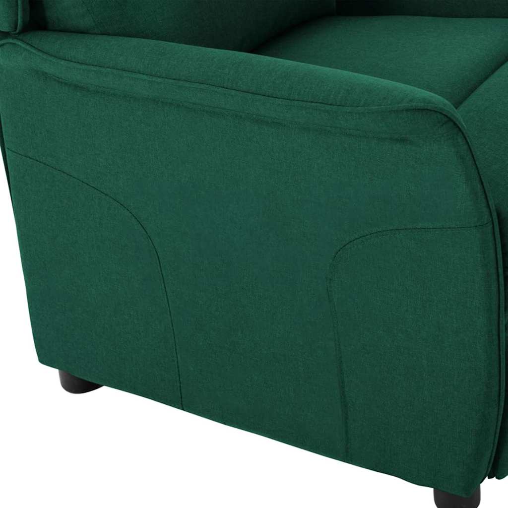 Poltrona reclinável Verde-escuro 67.5 x 93.5 x 101.5 cm tecido