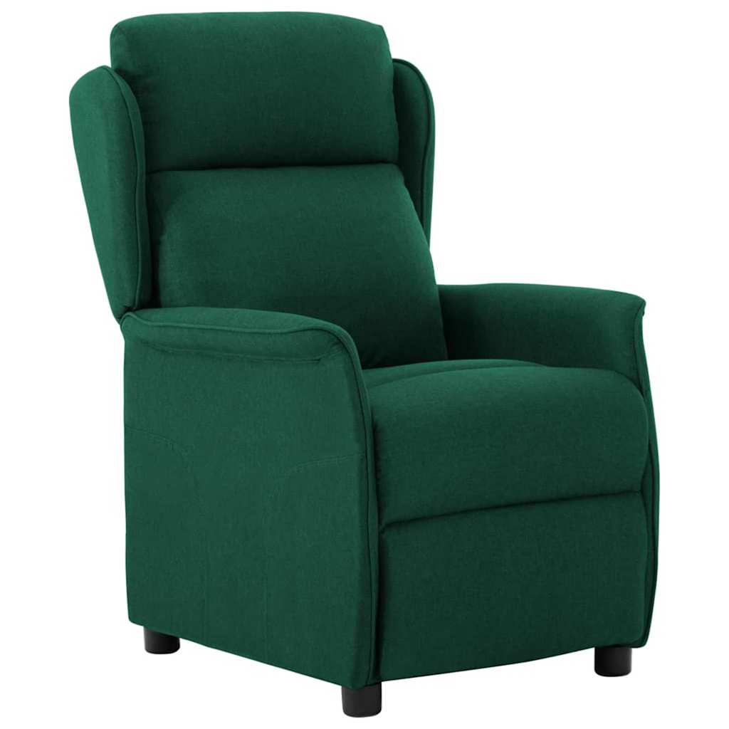 Poltrona reclinável Verde-escuro 67.5 x 93.5 x 101.5 cm tecido