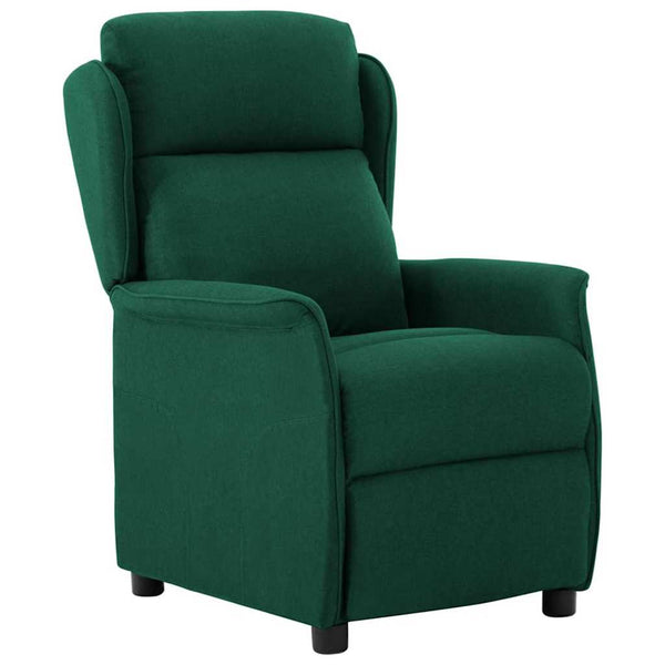 Poltrona reclinável Verde-escuro 67.5 x 93.5 x 101.5 cm tecido