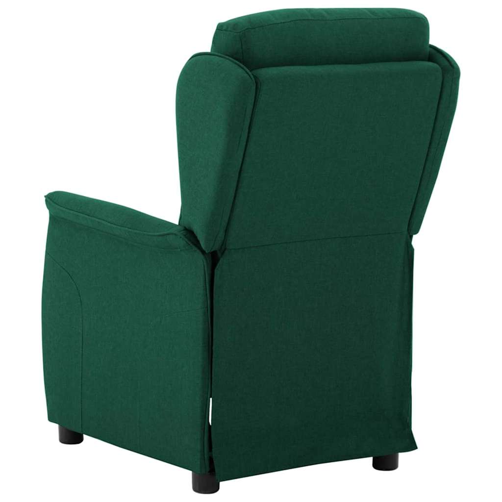 Poltrona reclinável Verde-escuro 67.5 x 93.5 x 101.5 cm tecido
