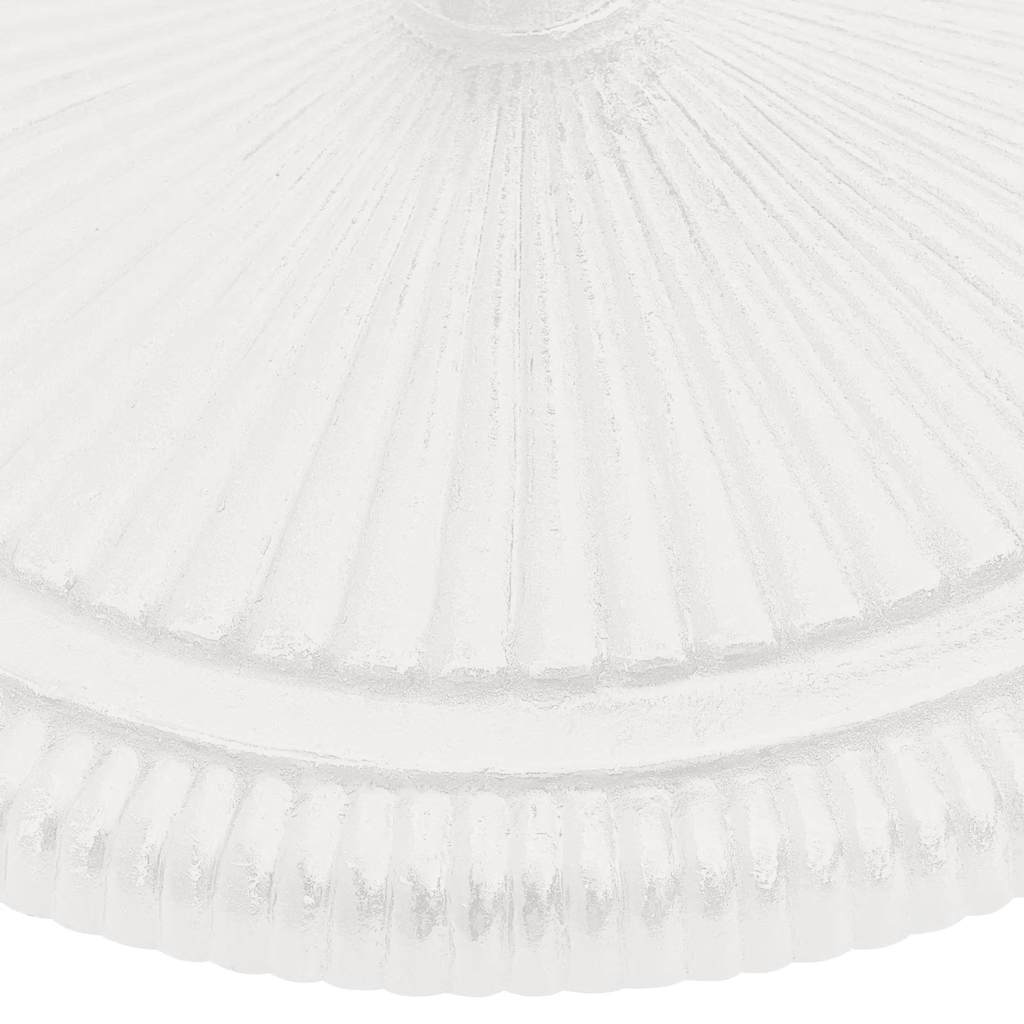 Base para guarda-sol ferro fundido 45x45x30 cm branco