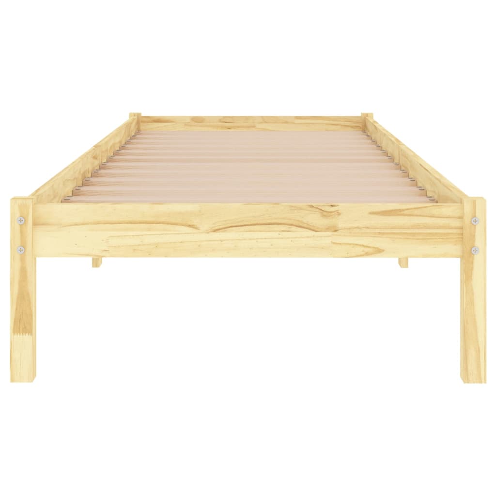 Estrutura de cama solteiro 90x190 cm madeira maciça