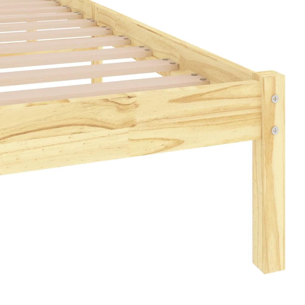 Estrutura de cama solteiro 90x190 cm madeira maciça