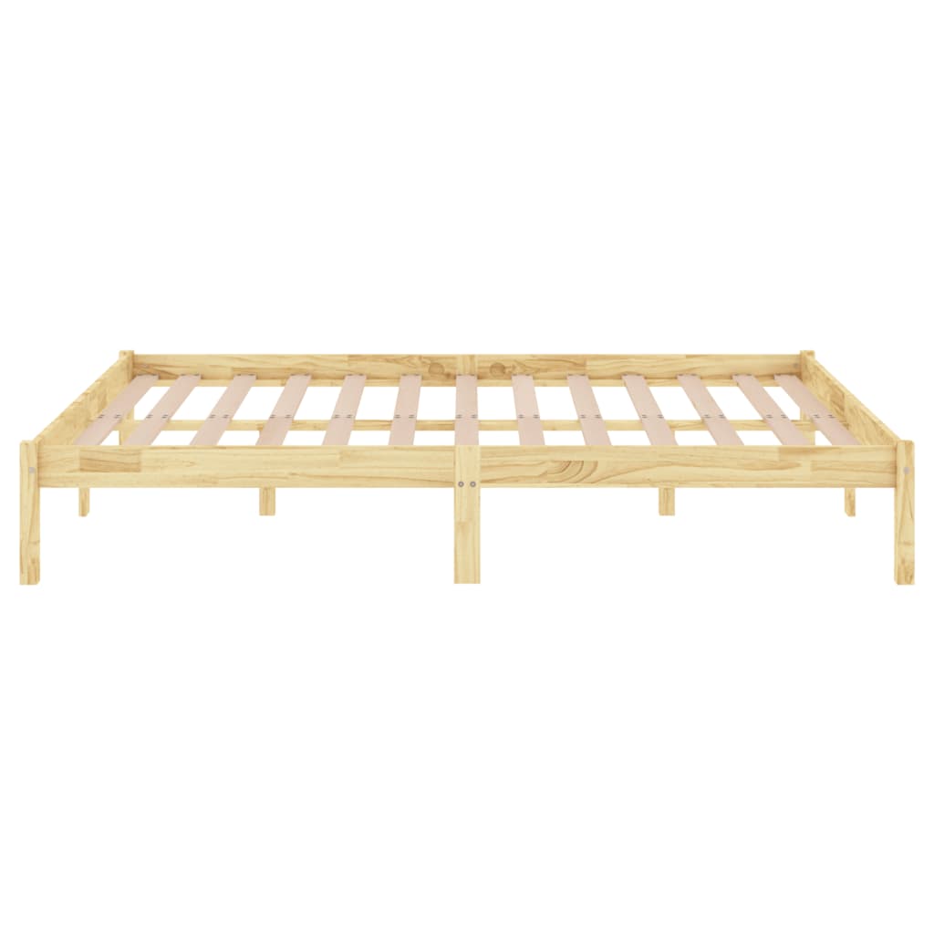 Estrutura de cama 140x190 cm pinho maciço