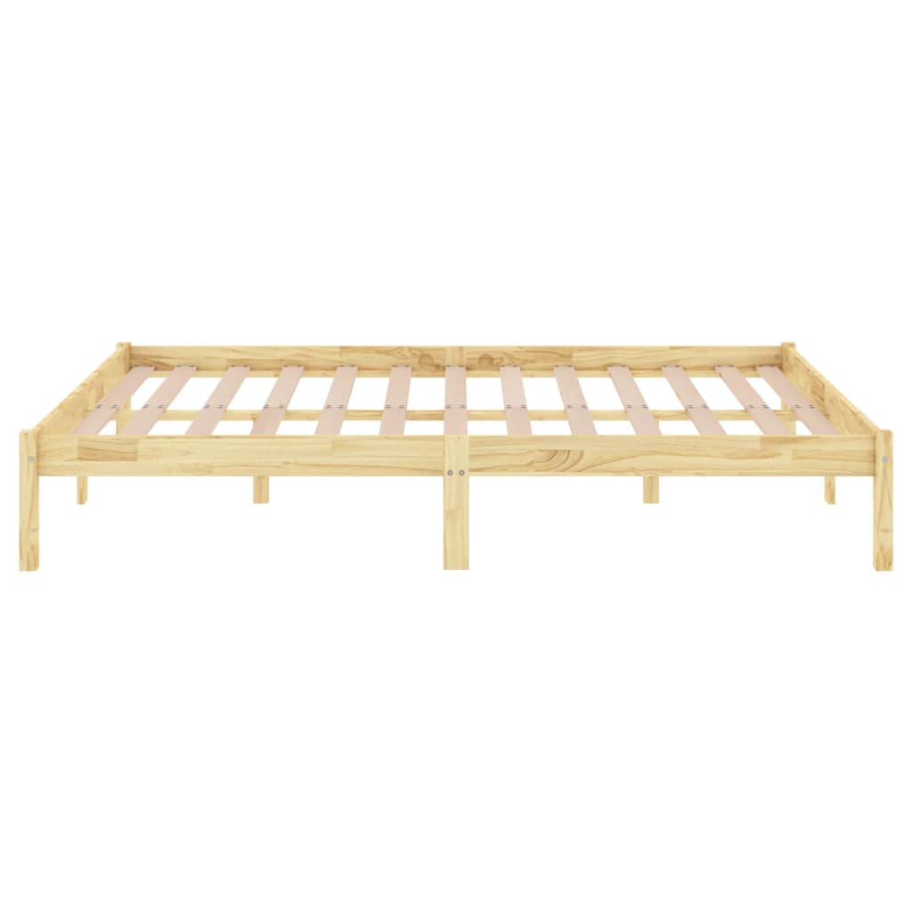 Estrutura de cama 140x200 cm pinho maciço