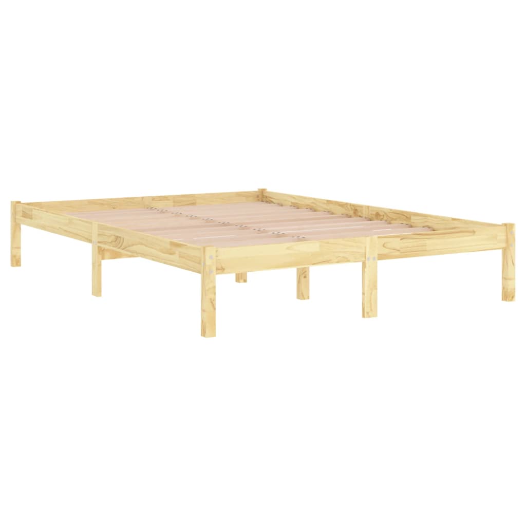 Estrutura de cama 160x200 cm pinho maciço