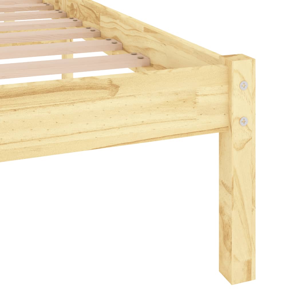 Estrutura de cama 160x200 cm pinho maciço