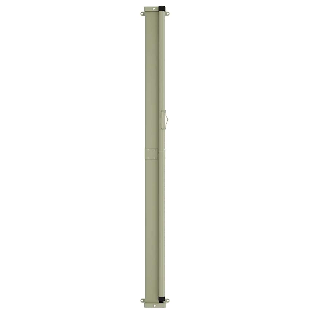 Toldo lateral retrátil para pátio 160x300 cm cinzento
