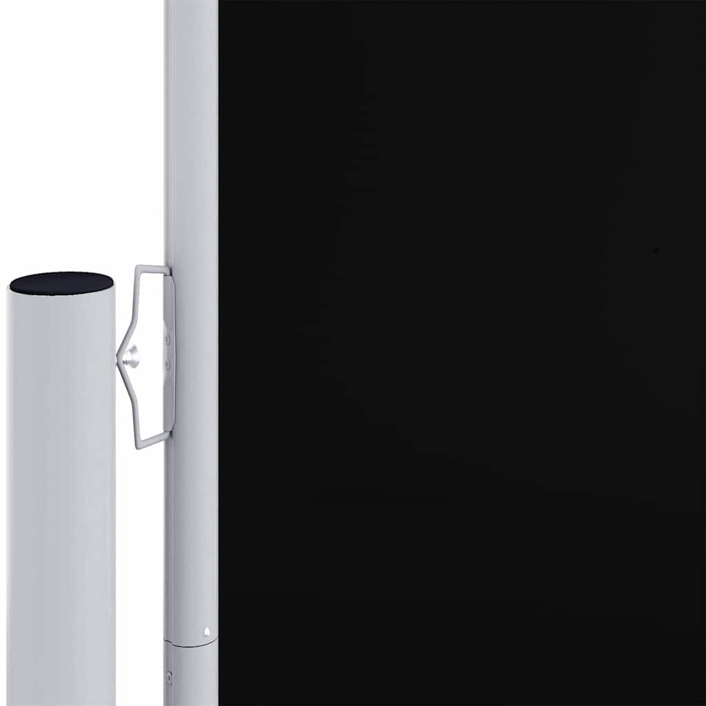 Toldo lateral retrátil 200x600 cm preto