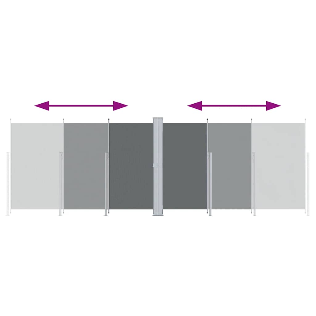 Toldo lateral retrátil 200x600 cm antracite