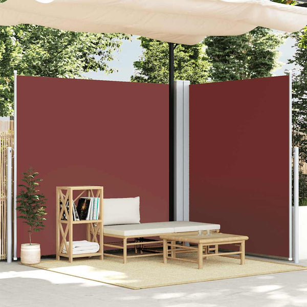 Toldo lateral retrátil 200x600 cm castanho