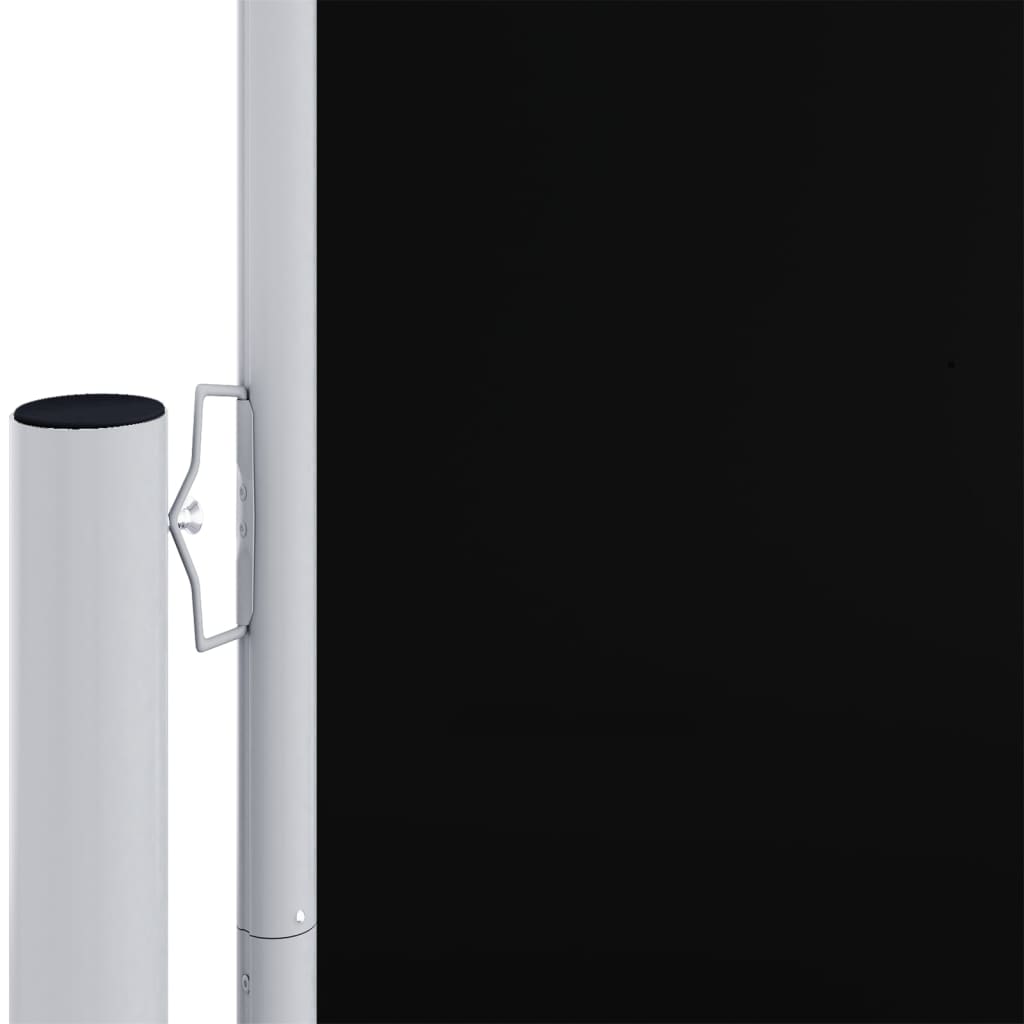 Toldo lateral retrátil 220x1000 cm preto