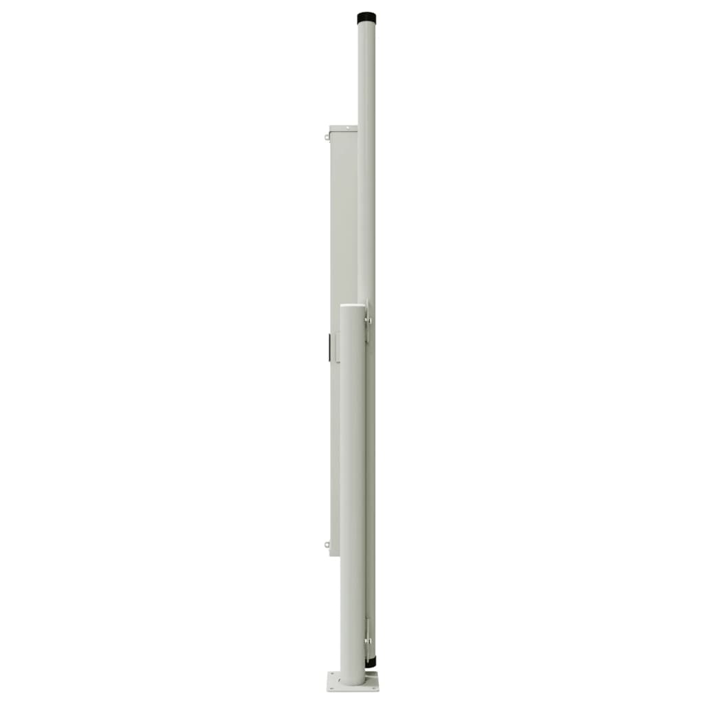 Toldo lateral retrátil 140x1200 cm preto