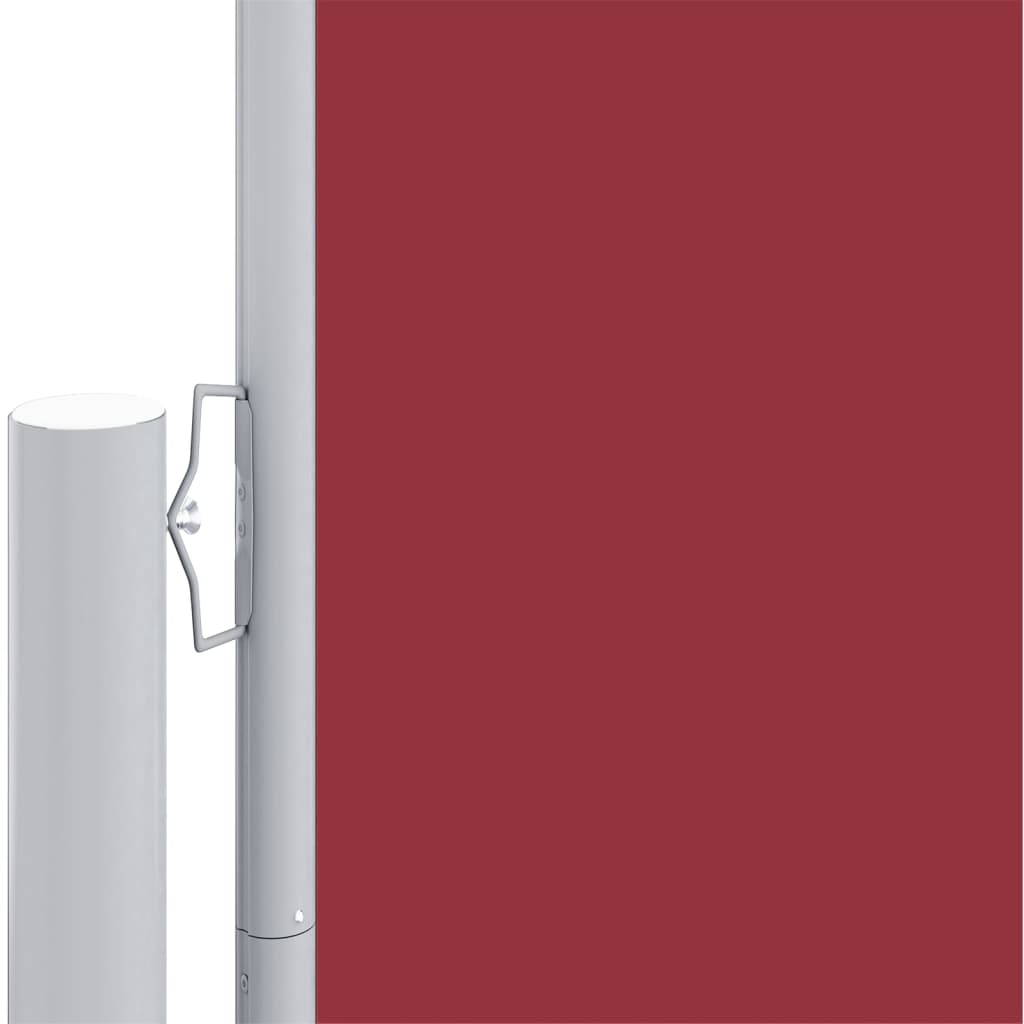 Toldo lateral retrátil 160x1200 cm vermelho