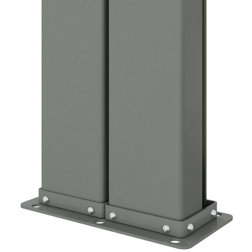 Toldo lateral retrátil 220x1200 cm vermelho