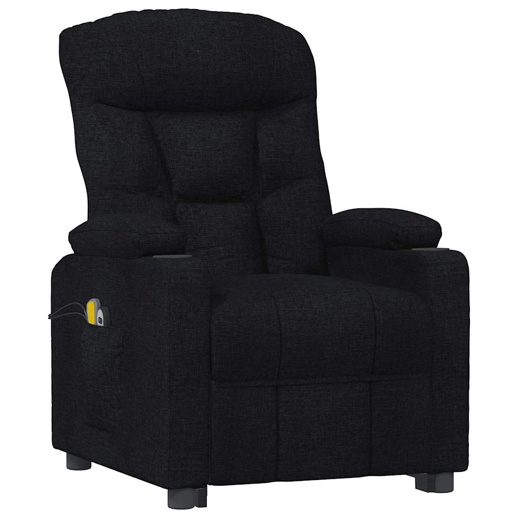 Poltrona de massagens elevatória tecido preto