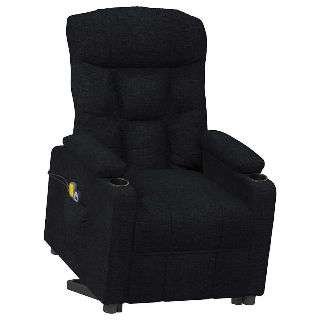 Poltrona de massagens elevatória tecido preto